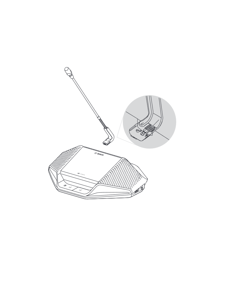 BOSCH M_DCNMDE - Dispositivo de debate con pantalla táctil 4.3" /  Lector NFC