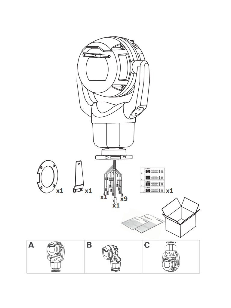BOSCH V_MIC7504Z12WR - PTZ 8MP 12x IP68 mejorado / Blanca / MIC / IP ultra 7100i
