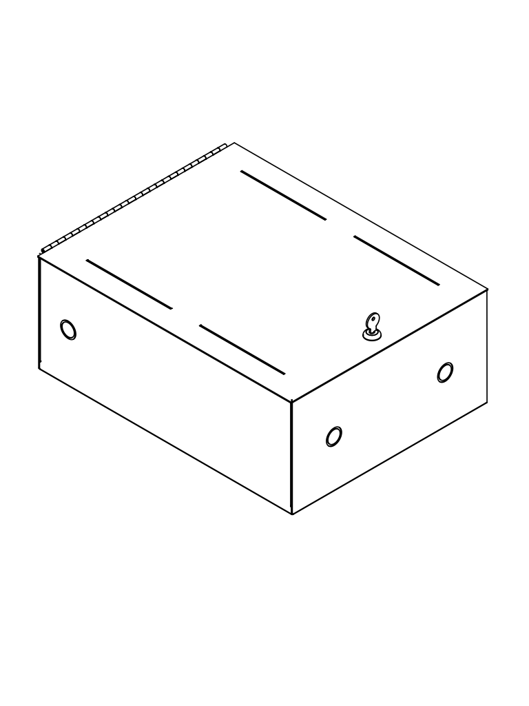 KIDDE BC1 - Gabinete de Baterías / Puerta Bronce / Soporta baterías de hasta 40 Ah