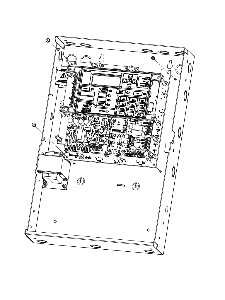 KIDDE F_VS4GSP - Panel de Incendio Direccionable / Sistema de hasta 4 Lazos con 1 Lazo de 250 Dispositivos Instalado / 110V / Gris / Español