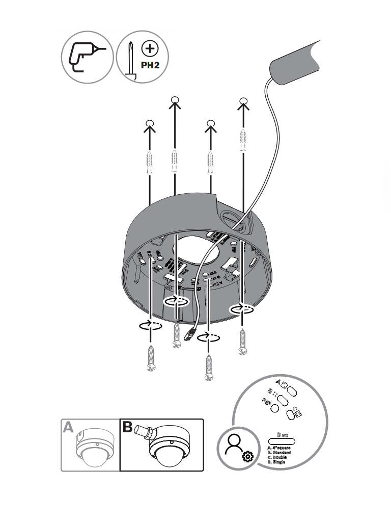 BOSCH V_NDE5702A - Domo Fijo 2MP HDR 3,2-10,5mm IP66