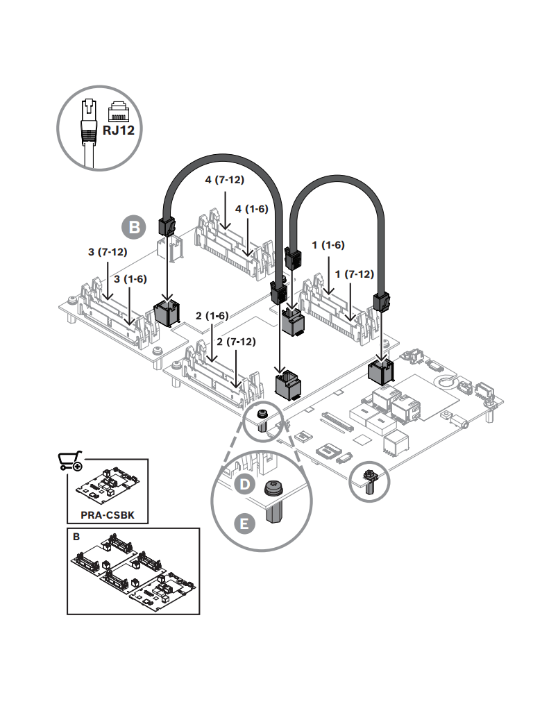 BOSCH M_PRACSEK - Kit de Extensión de Estación de Llamada / PRAESENSA
