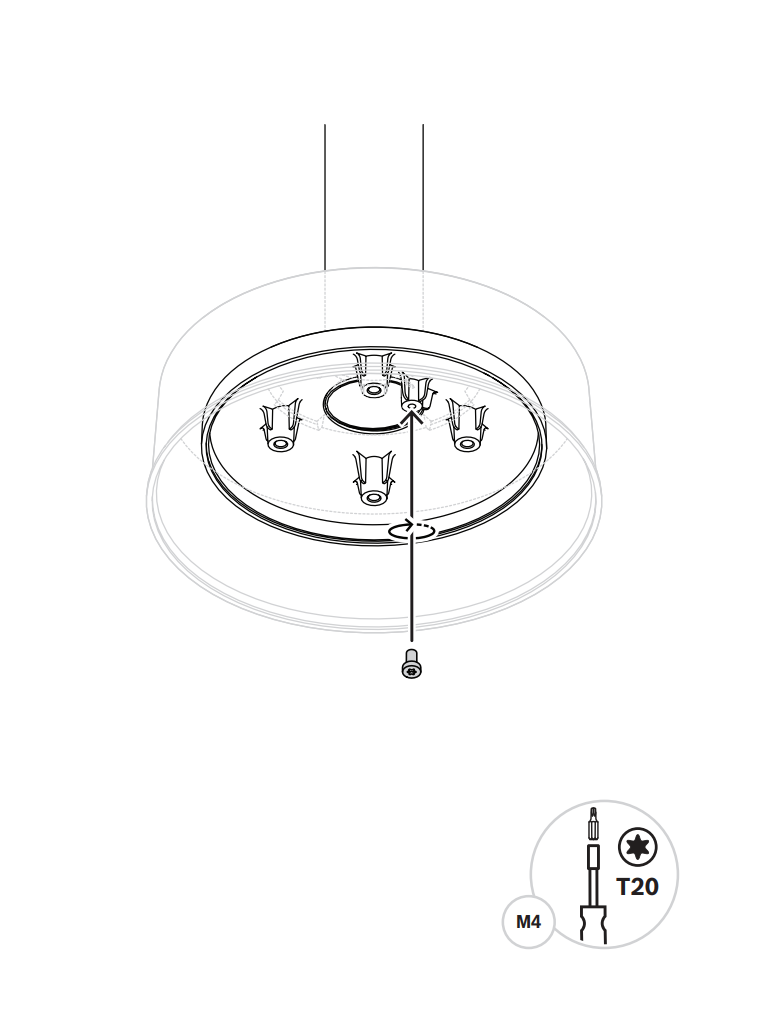 BOSCH V_NDA5080PIPW - Placa de Interfaz Colgante 148mm con Tapa