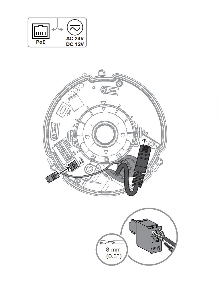 BOSCH V_NDE5703A - Domo Fijo 5MP HDR 3,2-10,5mm IP66