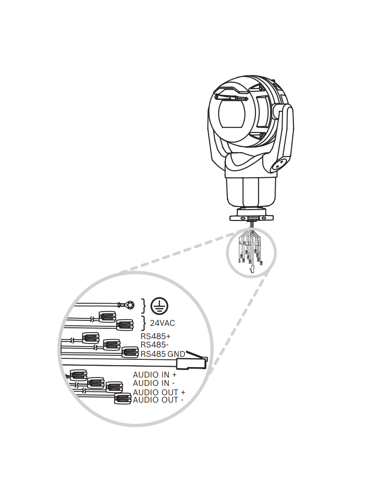 BOSCH V_MIC7504Z12WR - PTZ 8MP 12x IP68 mejorado / Blanca / MIC / IP ultra 7100i
