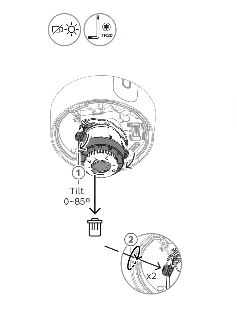 BOSCH V_NDE5702A - Domo Fijo 2MP HDR 3,2-10,5mm IP66
