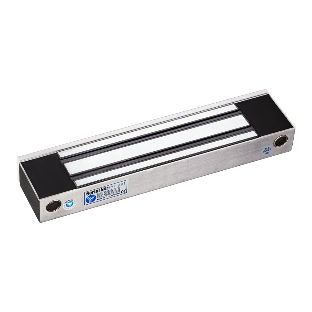 YLI YM350WSPAK - Paquete con chapa de 350 kg/800 Lb para uso en exteriores o interiores IP68 uso en puertas de metal, vidrio o madera incluye soporte de fijación ZL