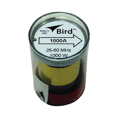Elemento de Potencia en linea 7/8" a 1000 Watt para Wattmetro BIRD 43 en el Rango de Frecuencia de 25 a 60 MHz