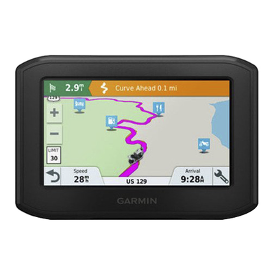 Navegador para Motocicleta Zūmo / Pantalla 4.3" Resistente / Ruteo Aventurero / Alertas para Motociclistas / Control de Música / Llamadas Manos Libres / Tráfico y Clima en Tiempo Real / Notificaciones Inteligentes / Compatible con Trip