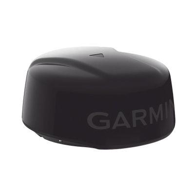 Radar  tipo domo GMR Fantom 18x color negro de hasta 48 Millas Náuticas de alcance máximo, con 50 W de potencia.