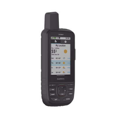 Navegador GPS Outdoor GPSMAP 67i / Pantalla TFT Transflectiva a Color 3″ / Resolución 240 x 400 Píxeles / Batería Recargable de Ión-Litio / Autonomía Hasta 840 Horas / IPX7 / MIL-STD-810 / Brújula de Tres Ej