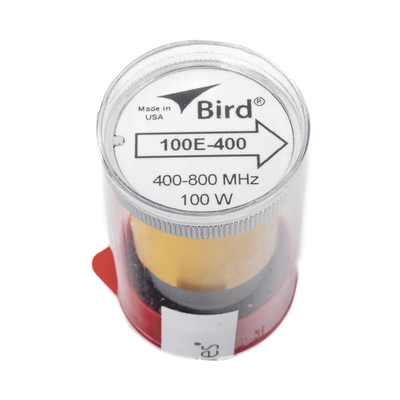 Elemento de 100 Watt en linea 7/8" para Wattmetro BIRD 43 en Rango de Frecuencia de 400 a 800 MHz.