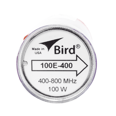 Elemento de 100 Watt en linea 7/8" para Wattmetro BIRD 43 en Rango de Frecuencia de 400 a 800 MHz.