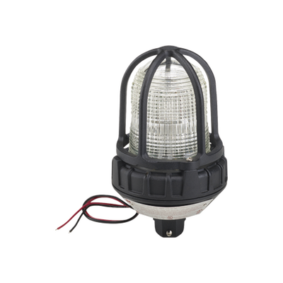 Luz estroboscópica para ubicaciones peligrosas,  montaje tipo tubo, 12-24 VCD, Color Claro
