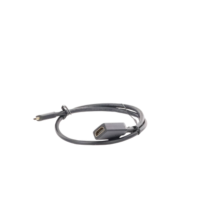 Adaptador Micro HDMI a HDMI (HDMI Tipo D) / 18Gbps / 4K@60Hz / HDR / Tecnología 3D / ARC / Carcasa PC+ABS / HDCP / Longitud de 22 cm (8.66 pulgadas)
