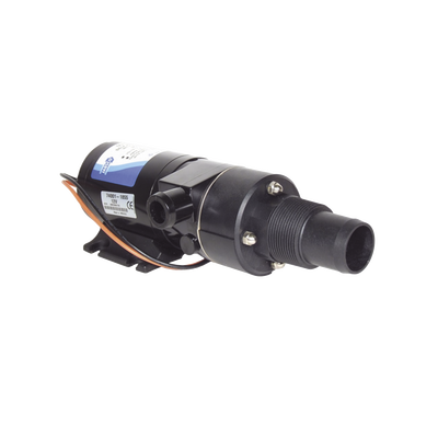 Bomba maceradora de 12 Vcd para manguera de entrada con orificio de 38 mm (1½”), manguera de descarga con orificio de 25 mm (1”)
