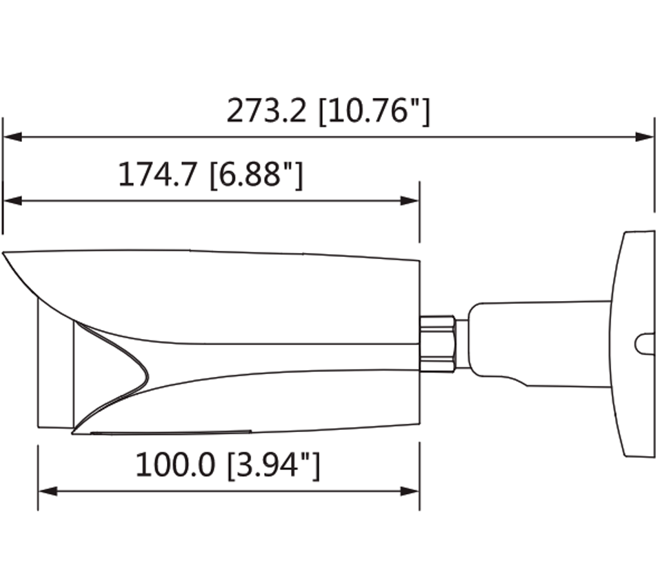 DAHUA IPCHFW5431EZE - Cámara IP bullet 4 Mp / H265+ / WDR Real 120 dB / Lente motorizado 2.7 mm a 13.5 mm / IVS / Ir 50 Mts / IP67 / IK10 / PoE / ePoE