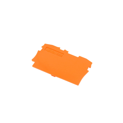 Placa Final e Intermedia / 0.8 mm Espesor / Naranja / Poliamida PA 66 / UL 94 V0 / Montaje Tipo Encajable / Aplicaciones Industriales y Ferroviarias