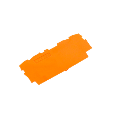 Placa Final e Intermedia / 0.8 mm Espesor / Naranja / Poliamida PA 66 / UL94 V0 / Montaje Tipo Encajable / 70 x 33 mm (2.756 x 1.299 in)