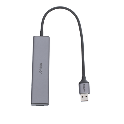 Convertidor USB-A 3.0 a 4 Puertos USB-A 3.0 / 5 Gbps Transferencia / Alimentación por USB-C / Compatibilidad Multiplataforma / Protección Cortocircuito y Sobrecorriente
