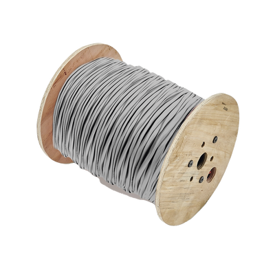 Carrete de 305 Metros (1000 Pies) / Cable de Cobre / 12 x 22 AWG / Riser / Tipo CMR CL3R FPLR / Para Interior / Color Gris / Para Aplicaciones de Alarmas de Intrusión y Automatización