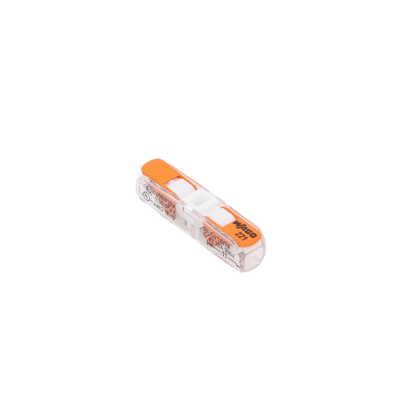 Conector de Instalación en Línea / CAGE CLAMP® con Palancas / 2 Polos / 4 mm² Máx. (12 AWG) / Transparente / 600V UL / 32A / IP20 / T85 85°C