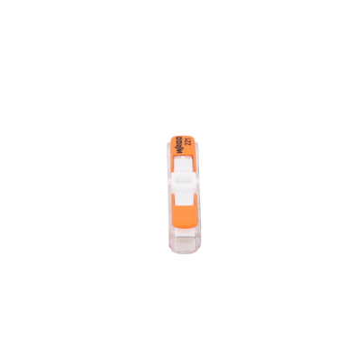Conector de Instalación en Línea / CAGE CLAMP® con Palancas / 2 Polos / 4 mm² Máx. (12 AWG) / Transparente / 600V UL / 32A / IP20 / T85 85°C