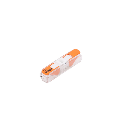Conector de Instalación en Línea / CAGE CLAMP® con Palancas / 2 Polos / 4 mm² Máx. (12 AWG) / Transparente / 600V UL / 32A / IP20 / T85 85°C