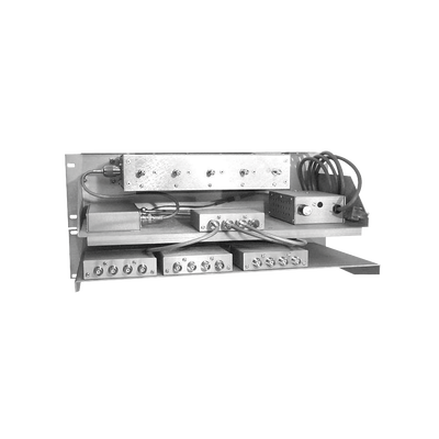Multiacoplador con Preselector 300-512 MHz, 12 Canales, 3-10 MHz, N Hembras.