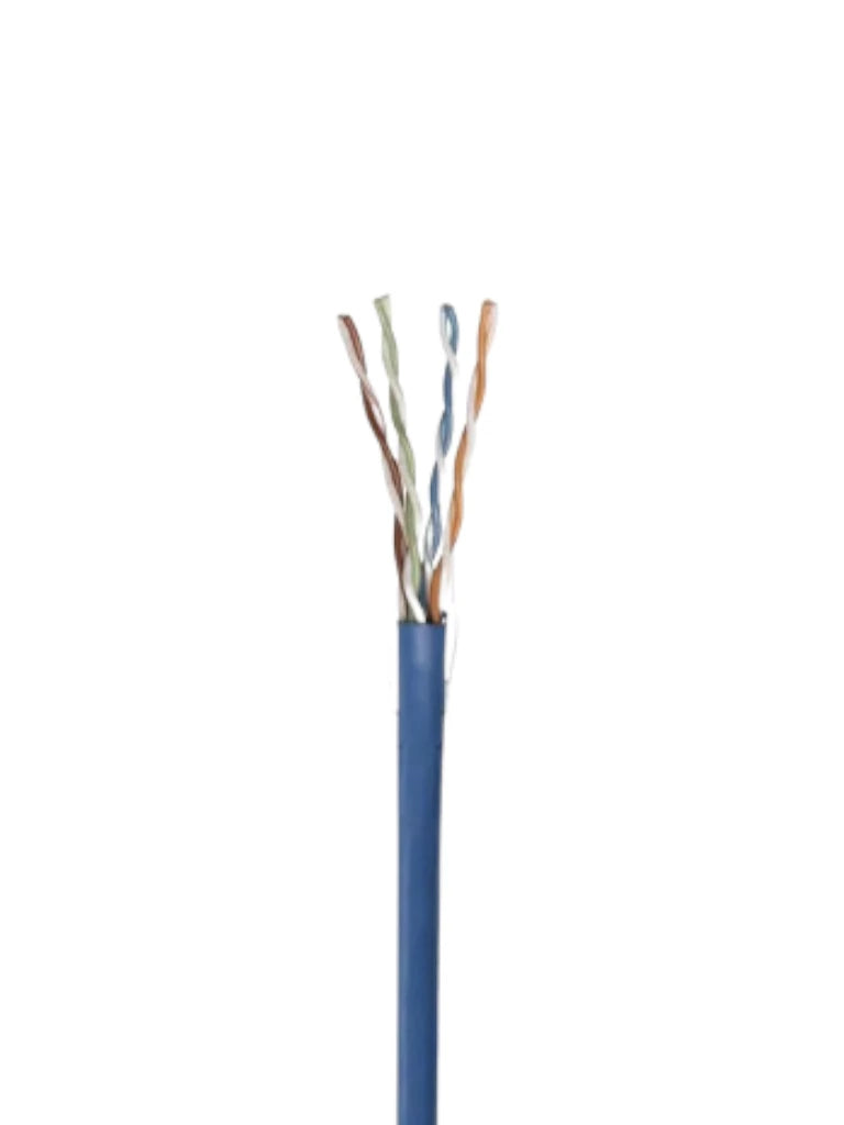 INTELLINET - 327749 - Bobina de Cable Cat5e, Sólido, 24 AWG / UTP, 305 m , Clasificación CM, Caja de Fácil Extracción, Azul