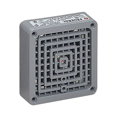 Bocina Vibratone® 350 con placa de ajuste, listado UL y cUL, 120 Vca, color gris