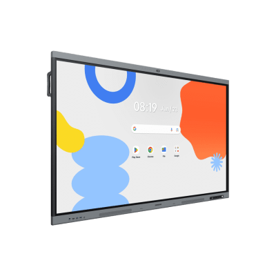 Pantalla Interactiva WAFX-P Series / 86" 4K UHD 3840x2160 / Android 15 EDLA Certified / Octa-core CPU / 48MP Camera / 8-Mic Array 10m / Dual 20W Speakers + Woofer / 50-Point IR Touch / Wi-Fi 6 / Bluetooth 5.0 / OPS Slot