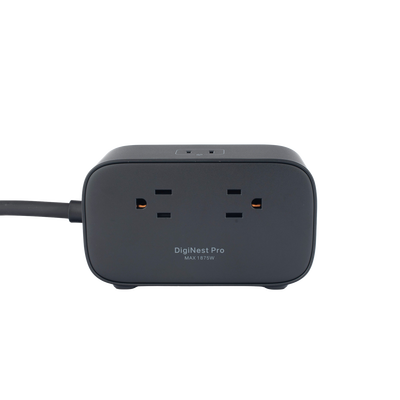 Cargador de Escritorio y Tomacorriente Múltiple | 3 Puertos USB-C | 1 Puertos USB-A | 3 Tomacorriente de CA | Tecnología GaN II | 1 USB 100W PD | Carga Rápida | Diseño Innovador en Forma de Cubo | Interruptor de Apagado.