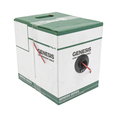 Bobina de 152 Metros (500 Pies) de Alambre / 2 x 18 AWG / Riser / Resistente al Fuego / Color Rojo / Tipo FPLR- CL3R - C(UL) -FT4 / Para Sistemas Contra Incendio o Sistemas de Evacuación