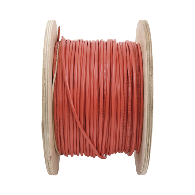 Carrete de 152 Metros (500 Pies) de Alambre / 2 x 14 AWG / Riser / BLINDADO / Tipo FPLR / Color Rojo / Para Aplicaciones en Sistemas de Detección de Incendio y Sistemas de Evacuación