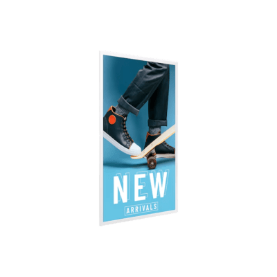 E-PAPER para publicidad digital, bateria incluida, hasta 6 colores uso 24/7, VESA 200x200