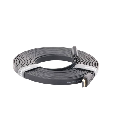 Cable HDMI 2.0 Plano de 5 Metros (16.40 Pies) / 4K@60Hz / HDR / 3D / HEC (Canal Ethernet HDMI) / ARC (Canal de Retorno de Audio) / Color Profundo de 48 Bits / Audio de 32 Canales / HDCP / Audio Dolby True HD 7.1 / 18 Gbps / EstaÑado y Triple Blindaje / A