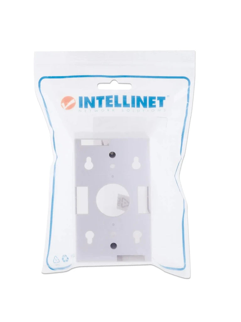 INTELLINET 517874 Caja para pared Conexión sencilla, 4.8 cm de profundidad, blanco Conexión sencilla, 4.8 cm de profundidad, blanco