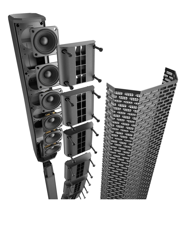 ElectroVoice M_EVOLVE30MUS - Sistema Amplificado de Columna EVOLVE 30M 8CH / Bluetooth / Columna 6x2.8" / Subwoofer 10" / Negro