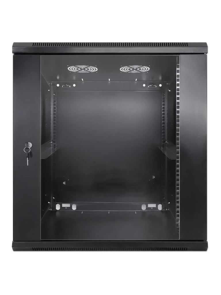 INTELLINET - 712088 - Gabinete mural de 19", 12U, Ensamblado / 12U, 600 mm de profundidad, Ensamblado, negro