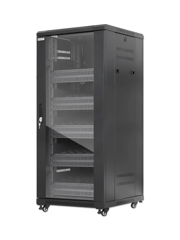 INTELLINET - 716239 - Gabinete 19" Pro Line con extractores de aire, 27U