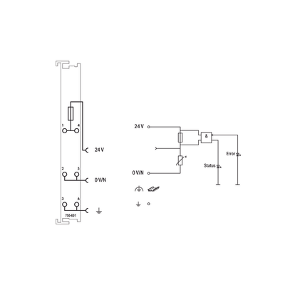 Fuente de Alimentación / 24 VDC / 6.3 A / Portafusible / CAGE CLAMP® / LED Indicadores / IP20 / DIN-35 Rail