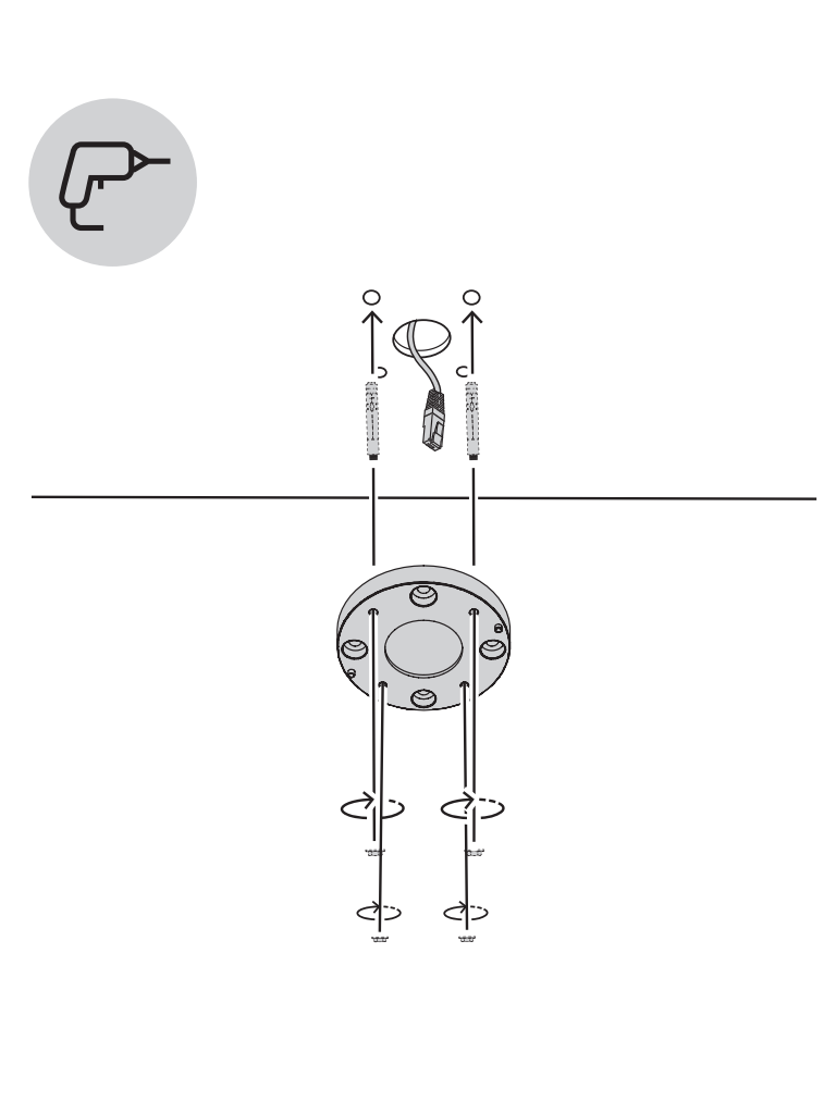 BOSCH V_NDAUPMTS - Soporte tubo colgante, 4" (11cm)