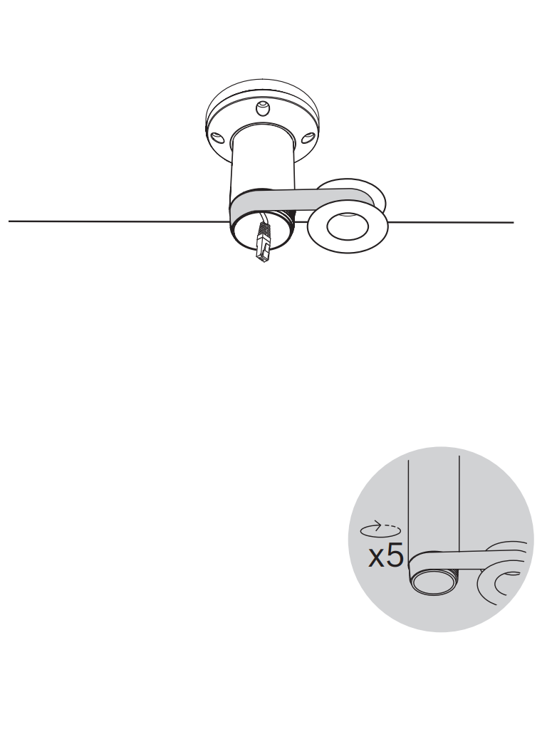 BOSCH V_NDAUPMTS - Soporte tubo colgante, 4" (11cm)