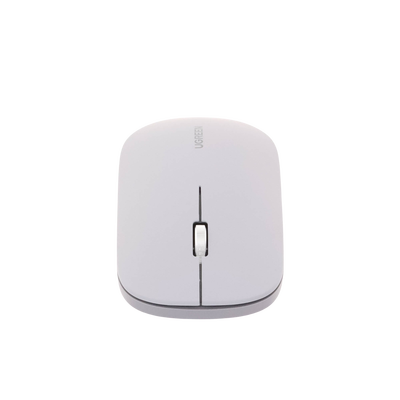 Mouse inalámbrico 2.4 GHz | Ultra Delgado y Silencioso | DPI 1000/1600/2000/4000 (Ajustable) | Alcance 10m | Scroll de Aluminio | Adaptable a diferentes superficies | Diseño suave al tacto | Contiene Receptor USB | Color Gris.
