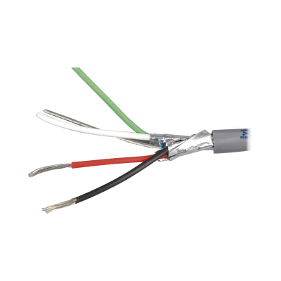 Cable 4 x 16 AWG / Blindado / 305 Metros (1000 Pies) / Riser / UL / Color Gris / Hecho En México