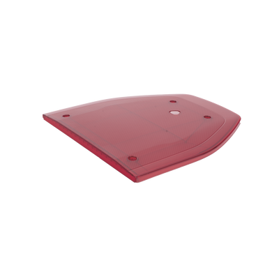 Domo lateral de reemplazo para barra de luces SP216 de la Marca SignalPro, Color Rojo