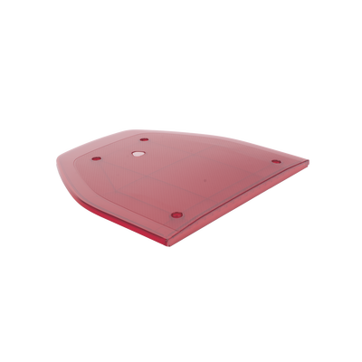 Domo lateral de reemplazo para barra de luces SP216 de la Marca SignalPro, Color Rojo