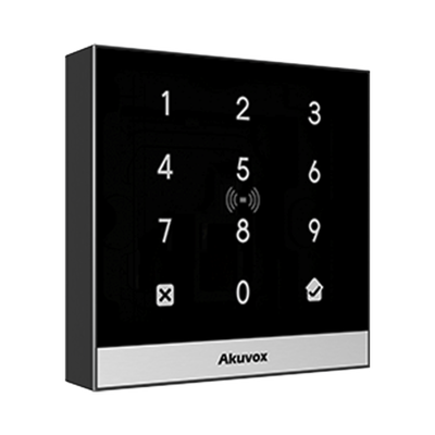 Teclado de Control de Acceso Inteligente / Administración 100% en la Nube / Interfaz WEB / POE / Lector Prox 125 kHz / MIFARE 13.56MHz / NFC / APP Smart Plus / Control de 1 Puerta / PIN Para Visitas / IP65
