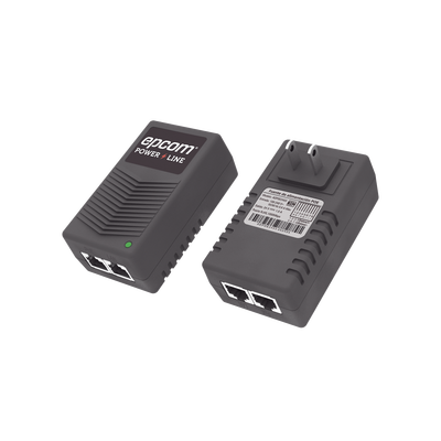 Adaptador de pared / Inyector PoE / 24 Vcc / 1 A / Controlado por chip IC / Protección contra OV, OC, SC, UV/  Fácil de instalar